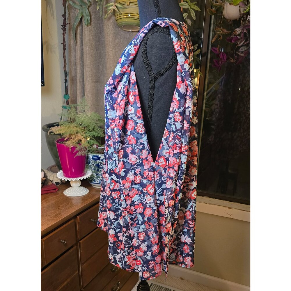 NWT Joules Rosanna Navy Floral Cover-Up O/S - Picture 2 of 7